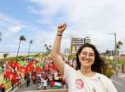 Teca Nelma chama população às ruas contra a anistia e a PEC da Blindagem em Maceió

