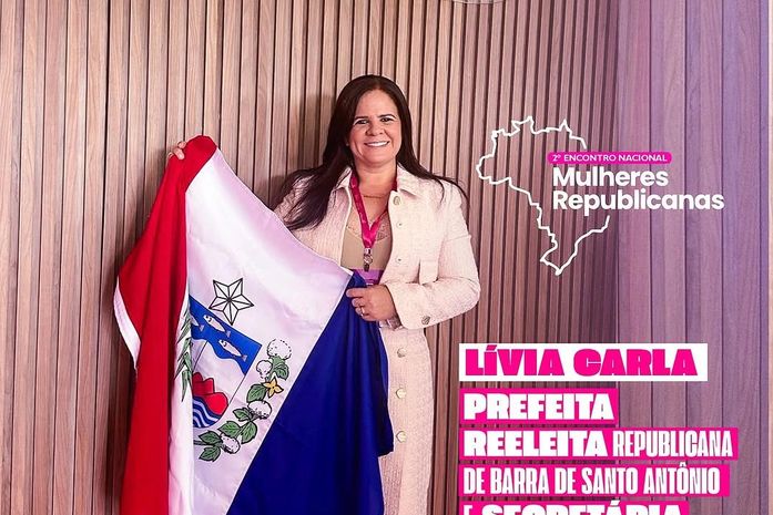 Prefeita Lívia Carla destaca papel essencial das mulheres na política durante Encontro Nacional Mulheres Republicanas