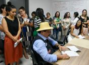 Prefeito Gilberto Gonçalves e Secretário Carlos Gonçalves se reúnem com profissionais para implementar repasse do piso da enfermagem em Rio Largo