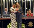 No Senado, ex-prefeita e ex-deputada federal Célia Rocha é homenageada com a Comenda Ceci Cunha
