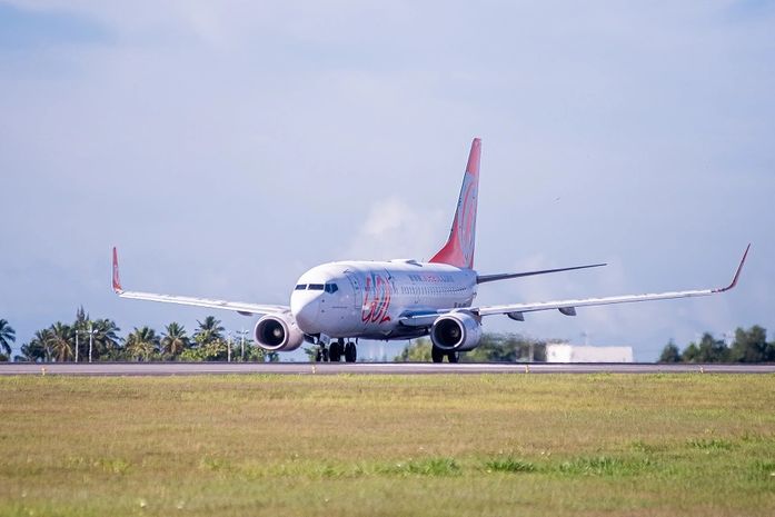 Aeronave da Gol que realiza os voos de Maceió para Salvador