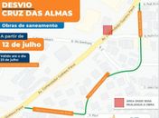 SMTT orienta condutores para trecho em obras na Avenida Gustavo Paiva; confira os desvios 
