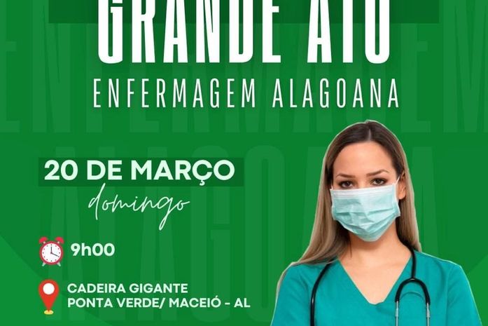 Profissionais da Enfermagem pressionam deputados pelo piso salarial com protesto na Ponta Verde