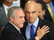 Presidente Michel Temer e o Ministro da Justiça, Alexandre de Moraes