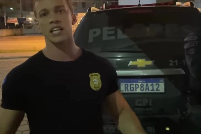 Filmado matando gato a pauladas em via pública homem é preso no interior