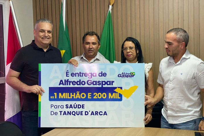 Alfredo Gaspar entrega emenda de R$ 1.235.000,00 para a saúde em Tanque D’Arca