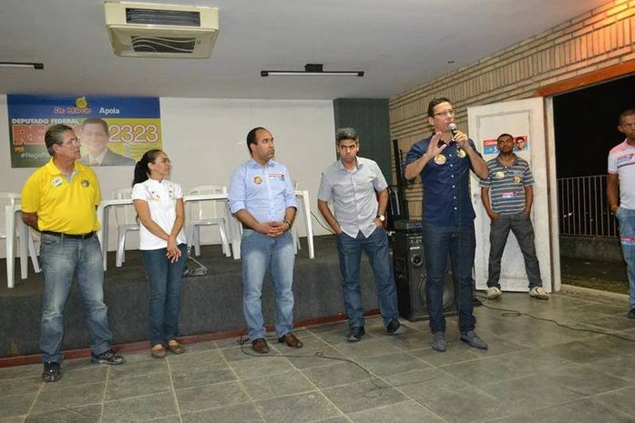 Marcio Henrique, Regis, Heloisa, Adalberon e Carimbão Junior no evento