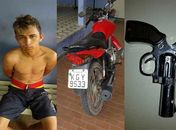 Jovens foram presos com arma de brinquedo