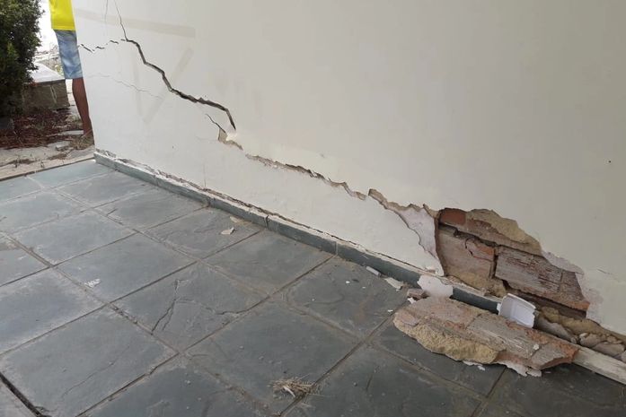 Rachadura em imóvel no Pinheiro