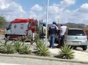 Veículo seguia para Minador do Negrão quando capotou no trevo que dá acesso ao município.