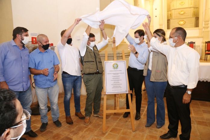 Prefeito Cacau e Ministro do Turismo, Gilson Neto, reinauguram a Igreja de Nossa Senhora do Rosário dos Homens Pretos