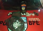 PM apreende drogas com indivíduo no bairro de Cruz das Almas