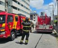 Incêndio em cobertura de hotel: dois homens são levados à UPA após inalarem fumaça