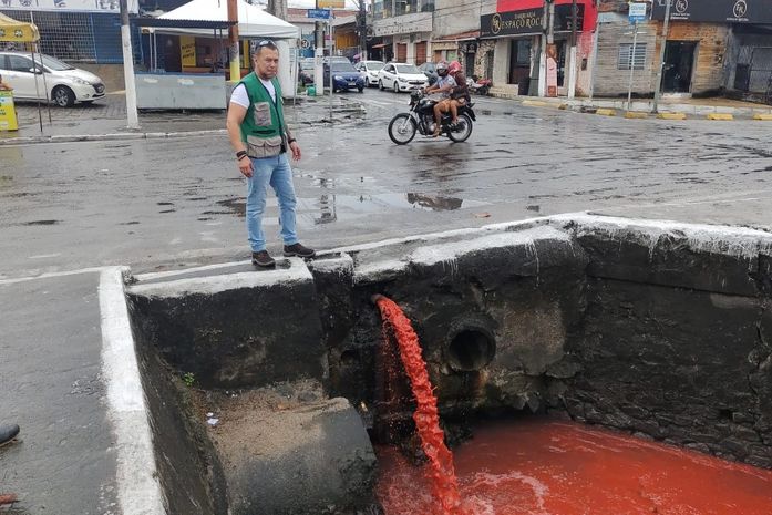Meio Ambiente autua BRK por ligação clandestina de esgoto na Cambona em Maceió