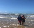 Bombeiros retomam buscas por menino de 6 anos que desapareceu no mar, no Pontal do Peba