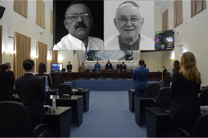 ALE faz um minuto de silêncio e lamenta falecimento do radialista Edvaldo Silva e do bispo Dom Valério Breda