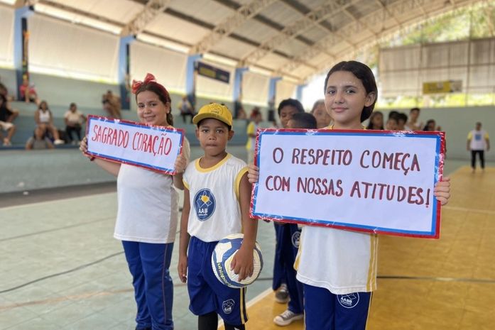 Estudantes de quatro escolas municipais de tempo integral participam de jogos internos