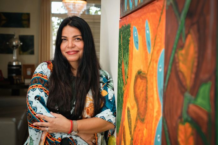 Artista plástica Zodja Rego