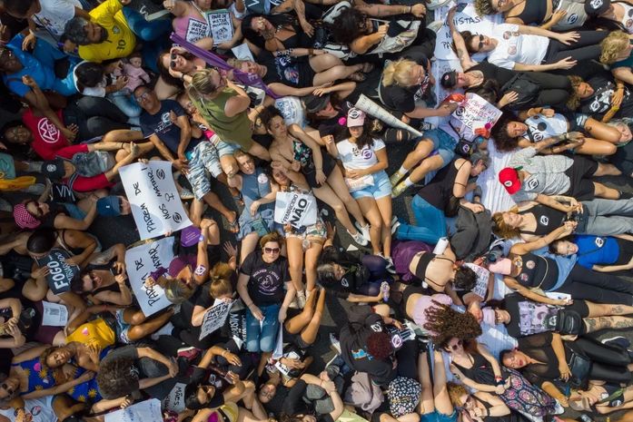 Protesto contra feminicídios