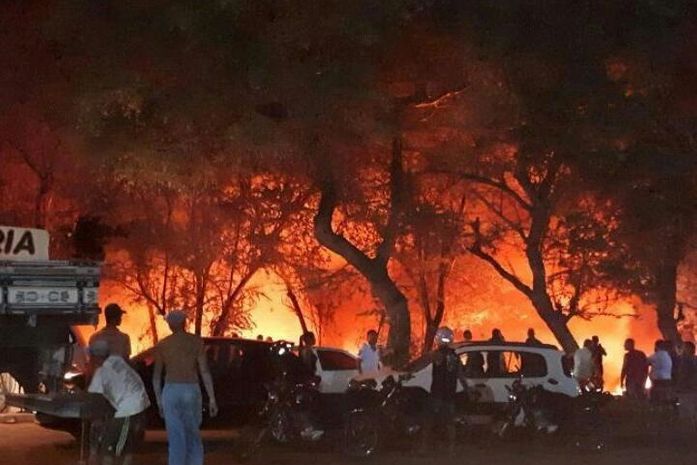 Incêndio em vegetação de Palmeira dos Índios deixa moradores assustados