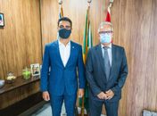 JHC se reúne com presidente do TCE-AL, conselheiro Otávio Lessa