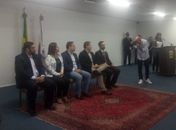 Renan Filho durante a posse do novo secretário da Seades, João Emanuel Barros Lessa Neto