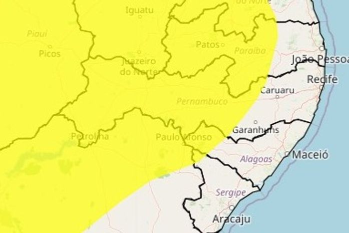 Inmet emite novo alerta amarelo de baixa umidade do ar para 15 municípios do Alto Sertão de AL