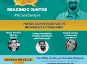 Rodrigo Cunha e convidados falam sobre democracia participativa e central de emendas