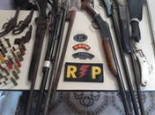 Material apreendido pela SSP na operação