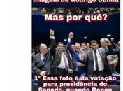 Foto de Rodrigo com senador do Maranhão gera confusão