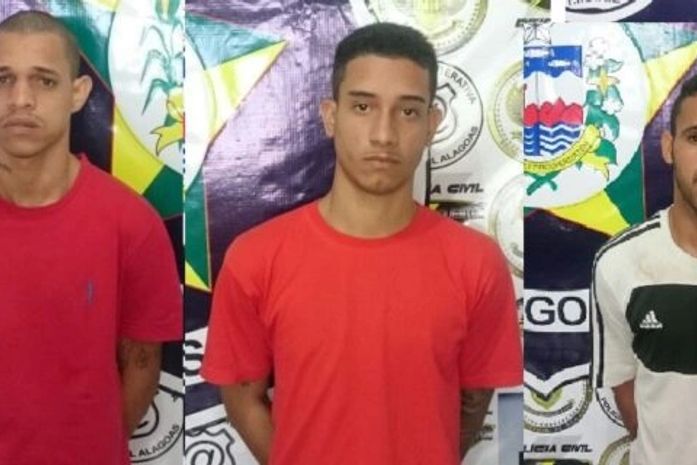 Jorge Leandro dos Santos, Wesley Igor Ramos Frederico e Jefferson dos Santos