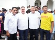 Até breve Renan Filho, diz Júlio Cezar durante ato de renúncia do governador