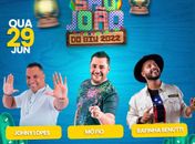 Noite de São Pedro vai ter três shows, no Benedito Bentes