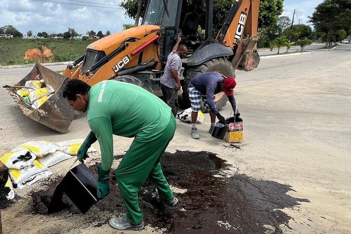 Prefeitura de Branquinha inicia operação tapa-buracos