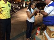 Heloisa Helena é parada e elogia trabalho da Lei Seca