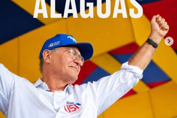 Senador Renan publica mensagem de agradecimento ao povo de Alagoas pela votação recebida