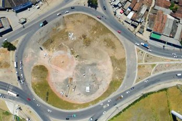 Obras do viaduto da PRF interditam trânsito no sentido Aeroporto-Centro