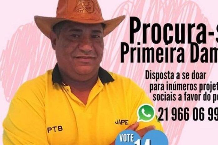 Procura-se primeira-dama! Candidato a prefeito no Rio faz anúncio inusitado