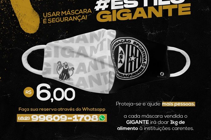 ASA comercializa máscaras padronizadas e faz ação solidária em Arapiraca