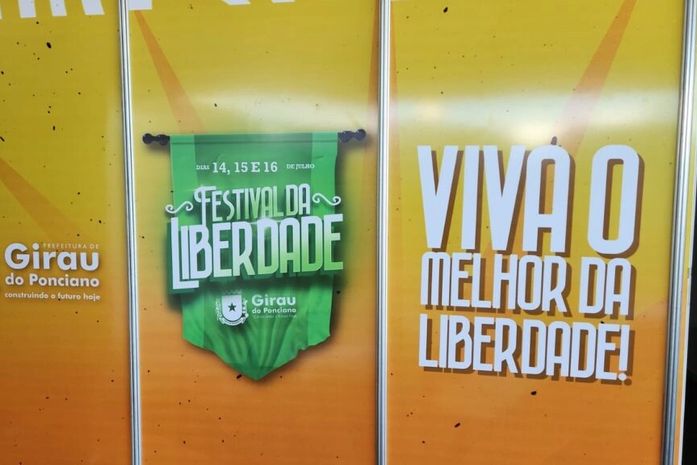 Quase tudo pronto para o 1° Festival da Liberdade, em Girau do Ponciano
