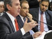 Senador Fernando Collor durante sabatina 
