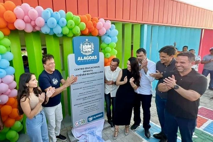 Deputado Galba Novaes participa da inauguração da Creche Cria em Anadia