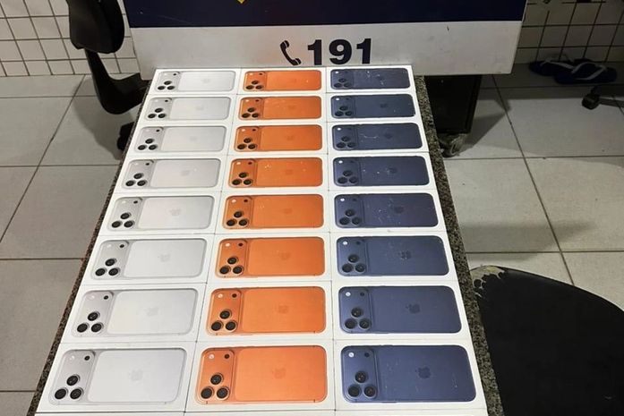 30 iPhones sem nota fiscal são apreendidos após motorista tentar desviar de fiscalização em AL