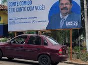 Geraldo Ribeiro inova com outdoor pedindo a população sugestões para trabalhar em Palmeira 