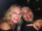 Kátia Born e Toninho Lins em evento festivo