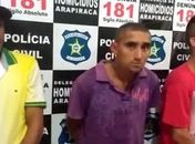 Polícia apresenta mais três acusados de homicídios em Arapiraca
