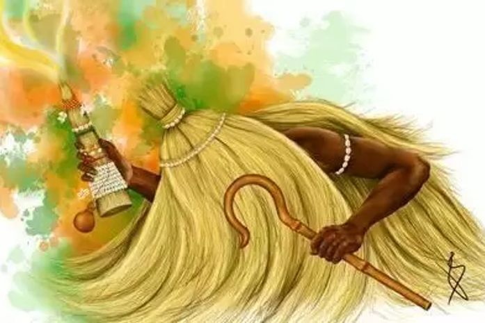 Uma saudação especial a Obaluaê, o Pai espiritual, que está ao lado dessa ativista, desde muito antes da concepção da matéria