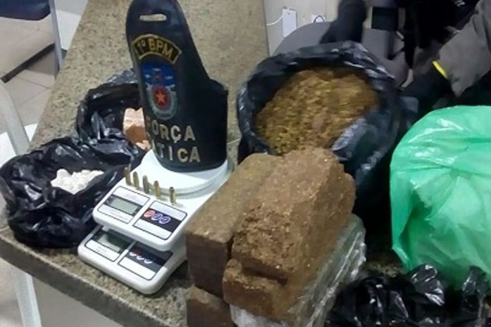 Material apreendido em ação entre 1º BPM e PM2