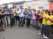 Tarcizo Freire realiza  caminhada no bairro Brasília e recebe apoio de Teófilo