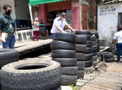 Em ação contra dengue, mutirão coleta pneus na orla lagunar e parte alta de Maceió nesta quarta (20)